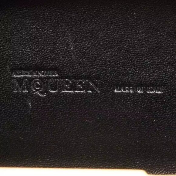 Alexander McQueen Leopard Print Pony Hair Skull Box Clutch Bag - Picture 7 of 8